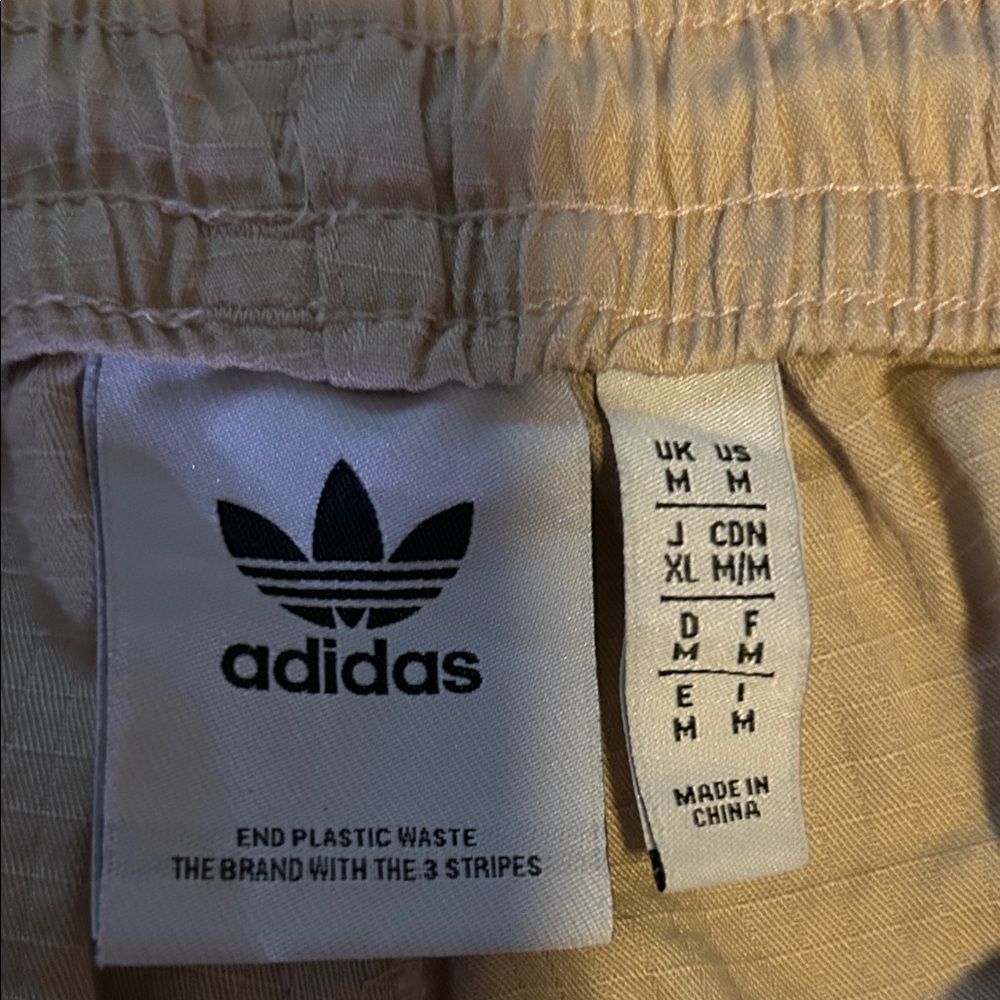 Adidas Beige Cargo Pants - Picture 2 of 3